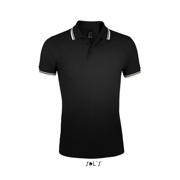 Поло чоловіче SOL'S PASADENA MEN, 00577 - Чорний, S