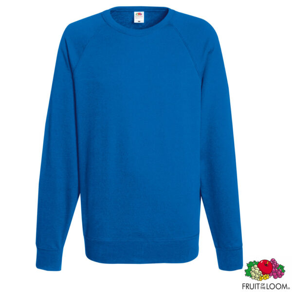 Реглан-толстовка Lightweight (Fruit of the Loom), 0621380 - Синій, M