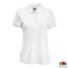 Теніска-поло 'Lady-Fit Polo 65/35' (Fruit of the Loom), 0632120 - Білий, M