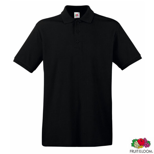 Теніска 'Premium Polo' (Fruit of the Loom), 0632180 - Чорний, M