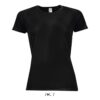 Футболка спортивна Sporty women, 01159 - Чорний, M